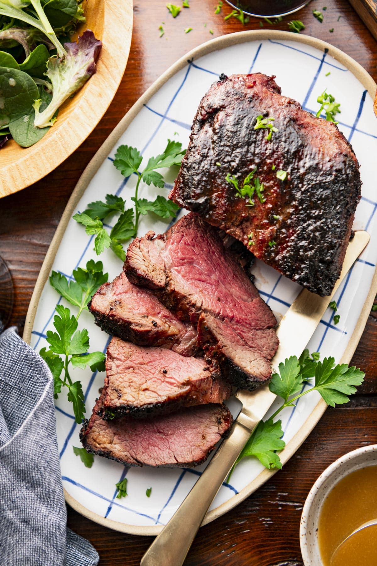 Lomo de res con Mezcla Tropical